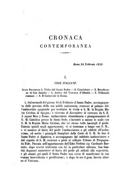 La civiltà cattolica pubblicazione periodica per tutta l'Italia