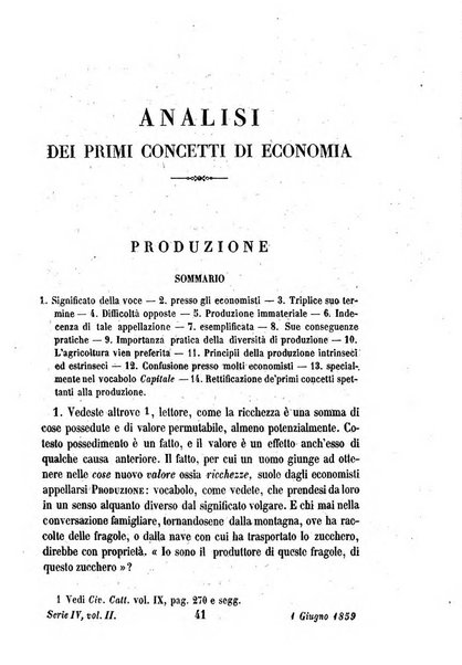 La civiltà cattolica pubblicazione periodica per tutta l'Italia