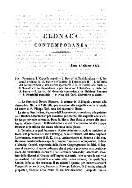 La civiltà cattolica pubblicazione periodica per tutta l'Italia