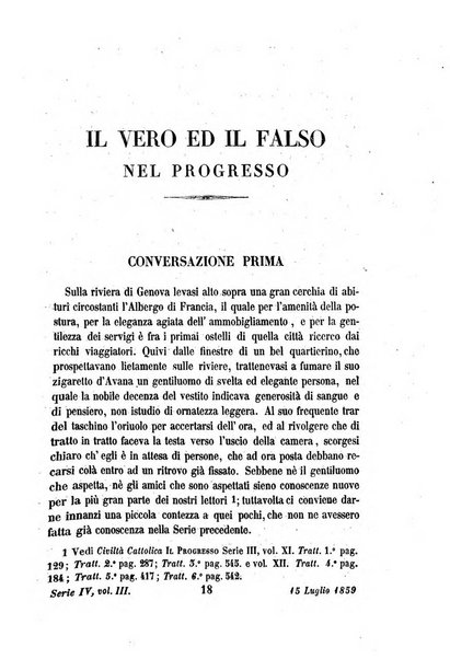 La civiltà cattolica pubblicazione periodica per tutta l'Italia