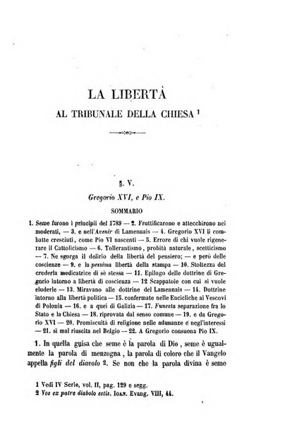 La civiltà cattolica pubblicazione periodica per tutta l'Italia