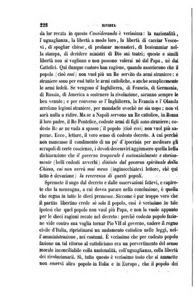 La civiltà cattolica pubblicazione periodica per tutta l'Italia