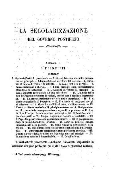 La civiltà cattolica pubblicazione periodica per tutta l'Italia