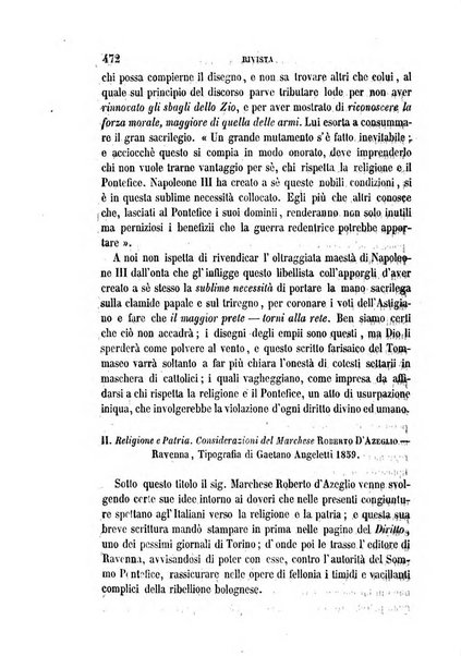 La civiltà cattolica pubblicazione periodica per tutta l'Italia