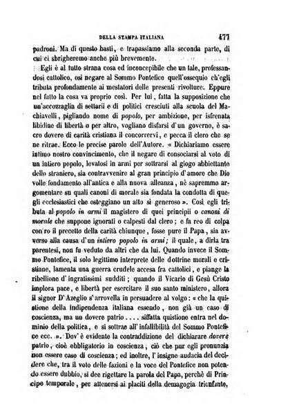 La civiltà cattolica pubblicazione periodica per tutta l'Italia