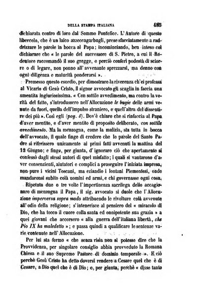 La civiltà cattolica pubblicazione periodica per tutta l'Italia