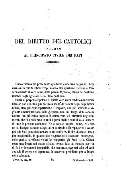 La civiltà cattolica pubblicazione periodica per tutta l'Italia