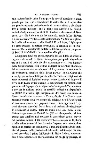 La civiltà cattolica pubblicazione periodica per tutta l'Italia