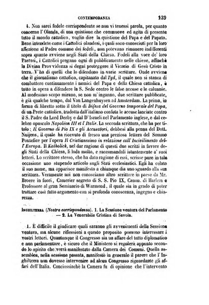 La civiltà cattolica pubblicazione periodica per tutta l'Italia