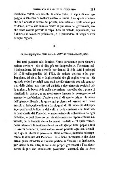 La civiltà cattolica pubblicazione periodica per tutta l'Italia