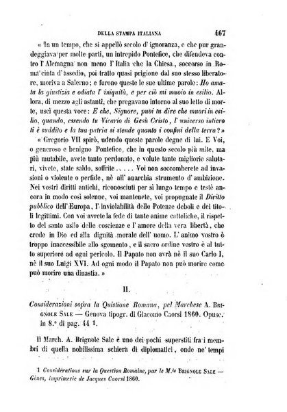 La civiltà cattolica pubblicazione periodica per tutta l'Italia