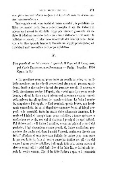 La civiltà cattolica pubblicazione periodica per tutta l'Italia