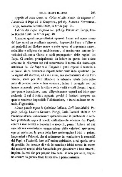 La civiltà cattolica pubblicazione periodica per tutta l'Italia