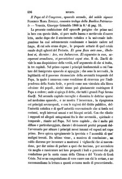 La civiltà cattolica pubblicazione periodica per tutta l'Italia