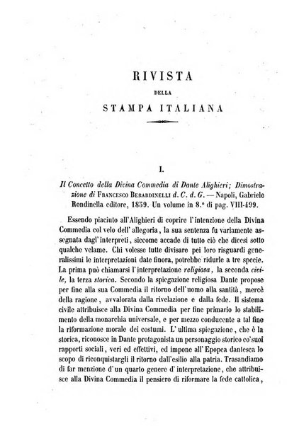 La civiltà cattolica pubblicazione periodica per tutta l'Italia