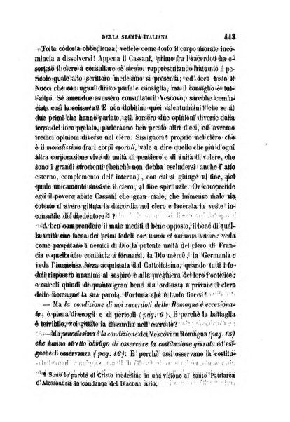 La civiltà cattolica pubblicazione periodica per tutta l'Italia