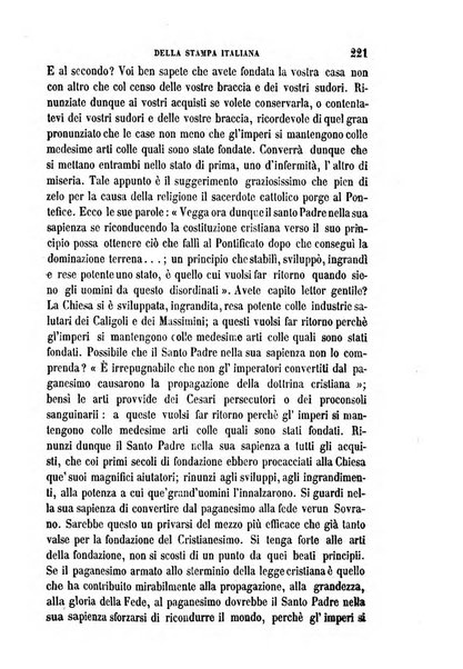 La civiltà cattolica pubblicazione periodica per tutta l'Italia