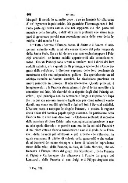 La civiltà cattolica pubblicazione periodica per tutta l'Italia