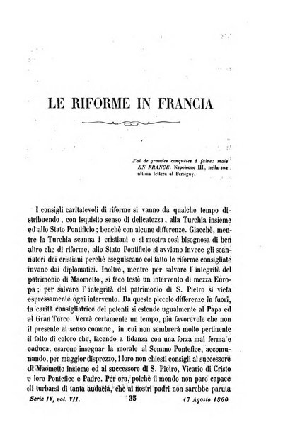 La civiltà cattolica pubblicazione periodica per tutta l'Italia