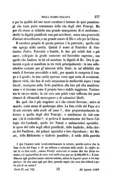 La civiltà cattolica pubblicazione periodica per tutta l'Italia