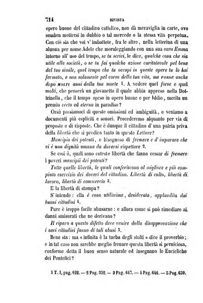 La civiltà cattolica pubblicazione periodica per tutta l'Italia