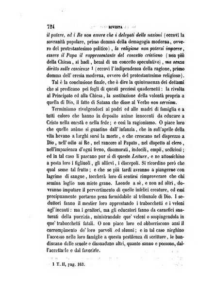 La civiltà cattolica pubblicazione periodica per tutta l'Italia