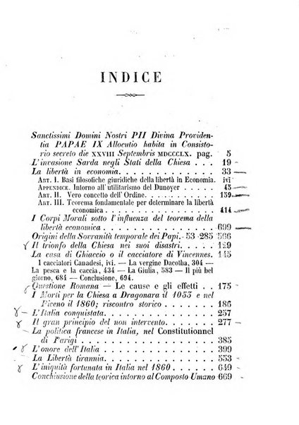 La civiltà cattolica pubblicazione periodica per tutta l'Italia