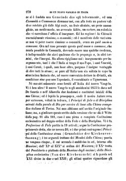 La civiltà cattolica pubblicazione periodica per tutta l'Italia