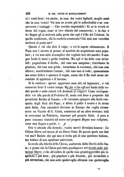 La civiltà cattolica pubblicazione periodica per tutta l'Italia