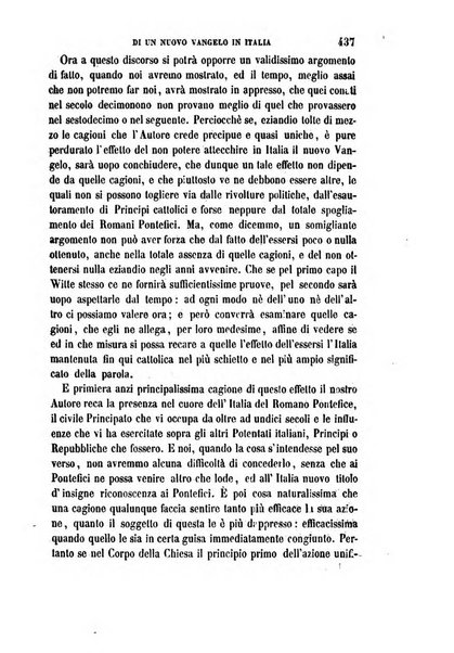 La civiltà cattolica pubblicazione periodica per tutta l'Italia