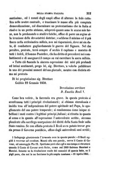 La civiltà cattolica pubblicazione periodica per tutta l'Italia