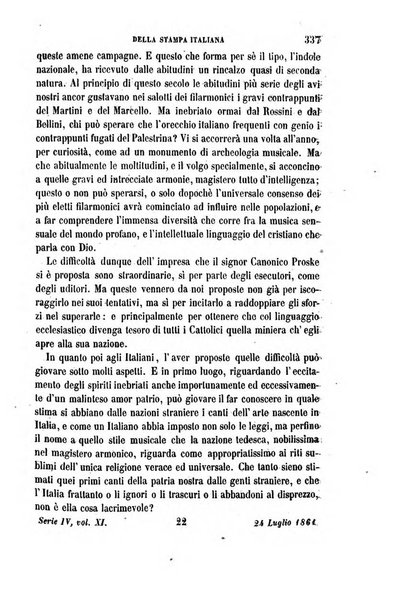 La civiltà cattolica pubblicazione periodica per tutta l'Italia