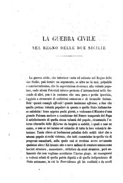 La civiltà cattolica pubblicazione periodica per tutta l'Italia