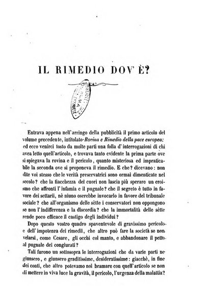 La civiltà cattolica pubblicazione periodica per tutta l'Italia