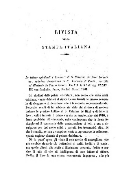 La civiltà cattolica pubblicazione periodica per tutta l'Italia