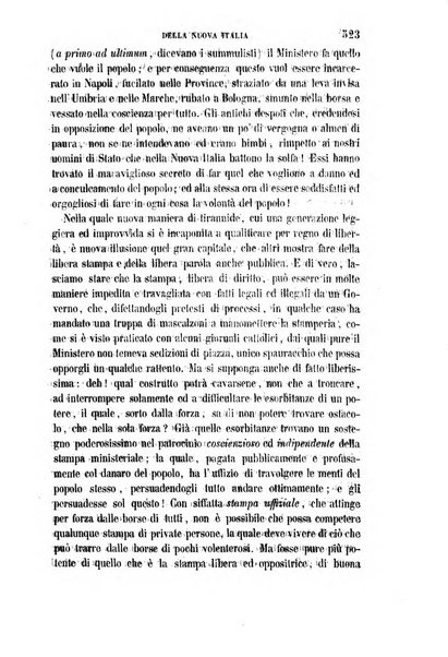 La civiltà cattolica pubblicazione periodica per tutta l'Italia