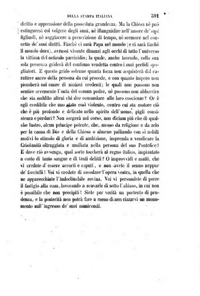 La civiltà cattolica pubblicazione periodica per tutta l'Italia