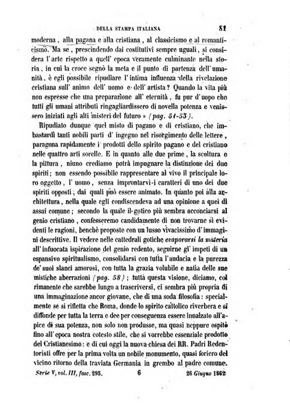 La civiltà cattolica pubblicazione periodica per tutta l'Italia