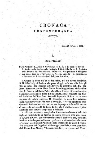 La civiltà cattolica pubblicazione periodica per tutta l'Italia