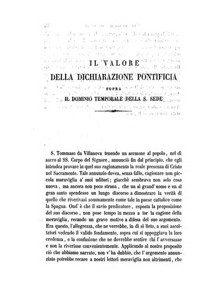 La civiltà cattolica pubblicazione periodica per tutta l'Italia