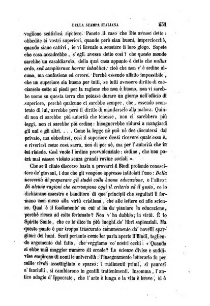 La civiltà cattolica pubblicazione periodica per tutta l'Italia