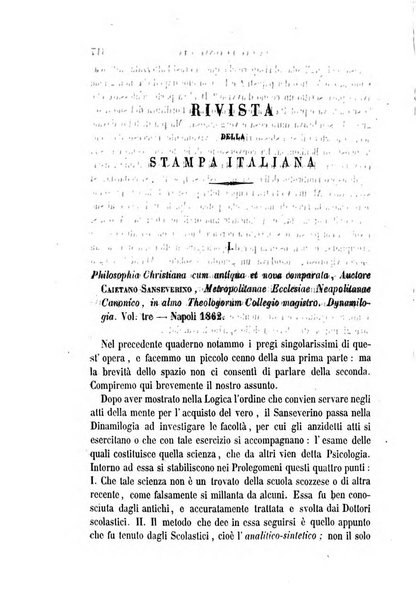 La civiltà cattolica pubblicazione periodica per tutta l'Italia