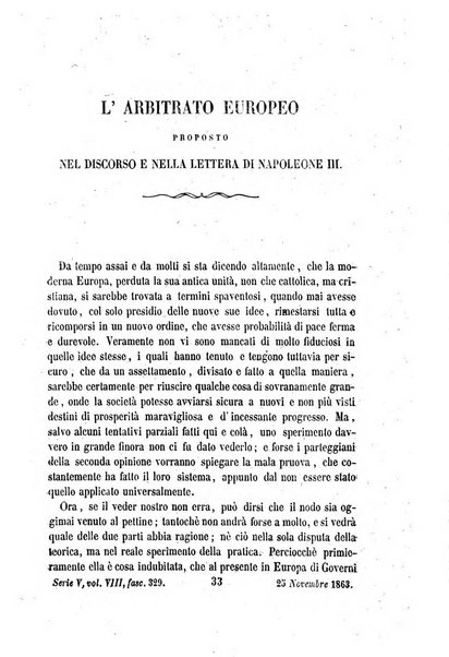 La civiltà cattolica pubblicazione periodica per tutta l'Italia