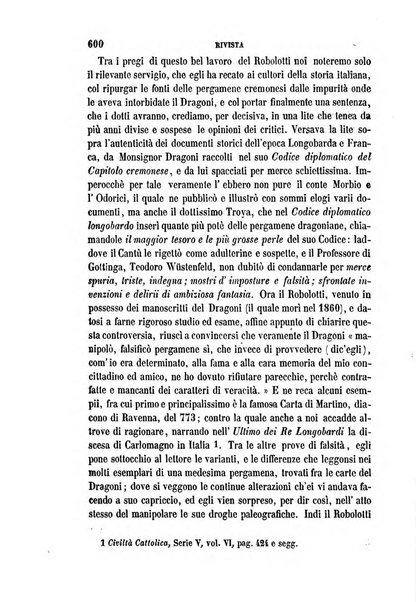 La civiltà cattolica pubblicazione periodica per tutta l'Italia