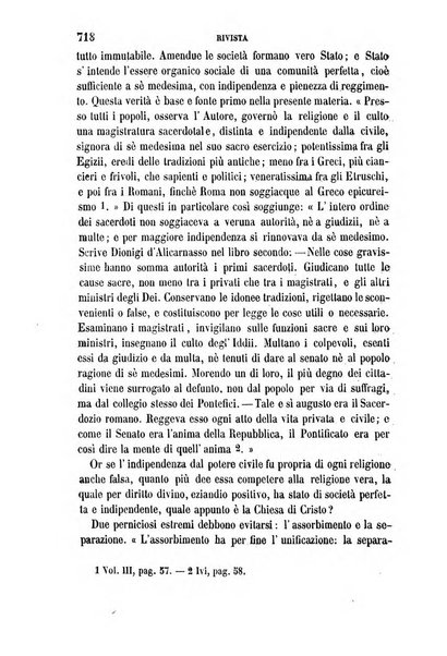 La civiltà cattolica pubblicazione periodica per tutta l'Italia