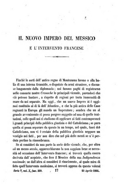 La civiltà cattolica pubblicazione periodica per tutta l'Italia