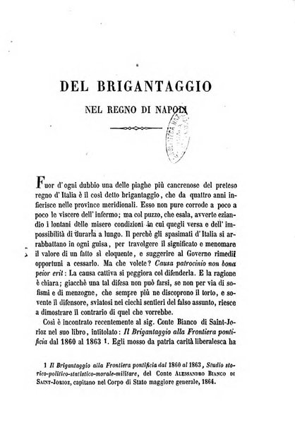 La civiltà cattolica pubblicazione periodica per tutta l'Italia