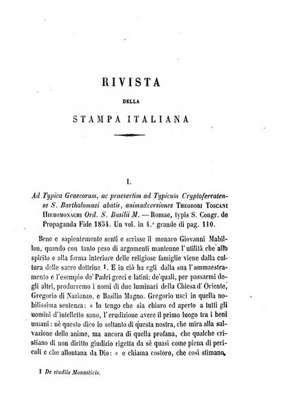 La civiltà cattolica pubblicazione periodica per tutta l'Italia