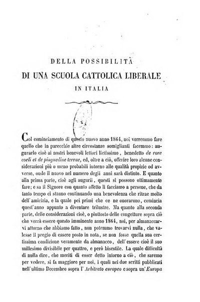 La civiltà cattolica pubblicazione periodica per tutta l'Italia