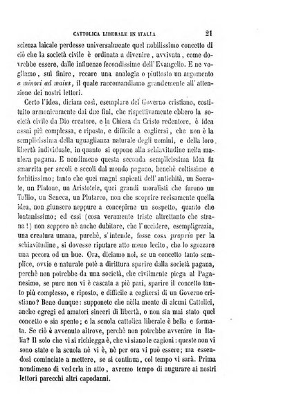 La civiltà cattolica pubblicazione periodica per tutta l'Italia